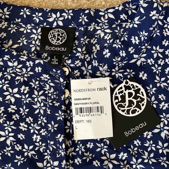 Bobeau Floral Long Sleeve Midi Dress. - Picture 9 of 12